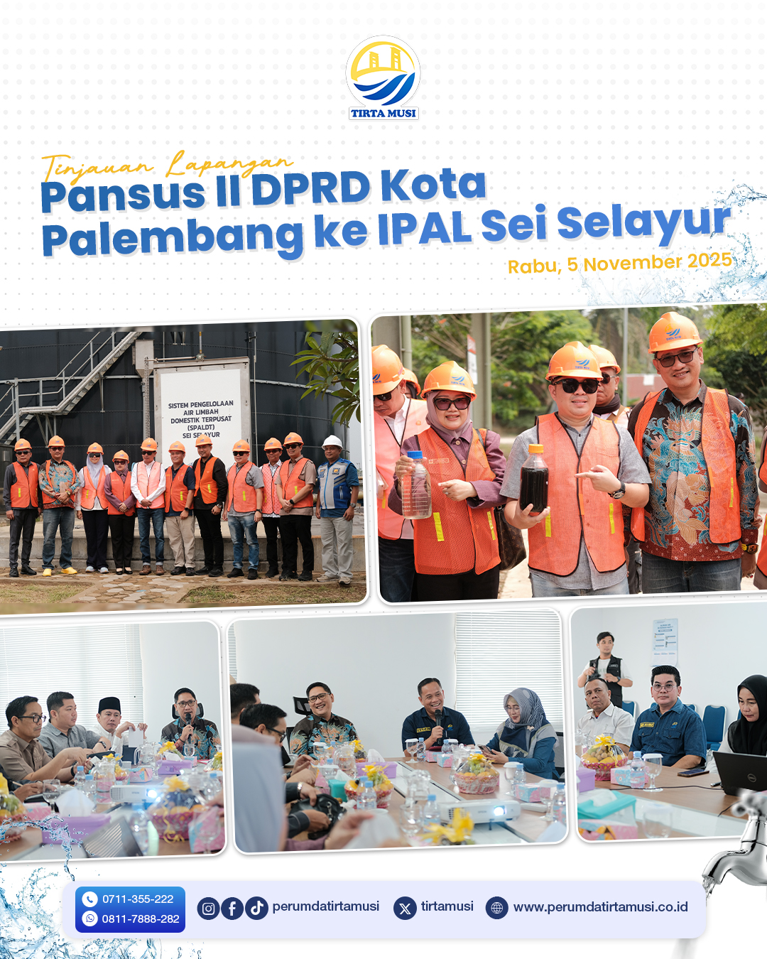 TINJAUAN LAPANGAN PANSUS II KE IPAL SEI SELAYUR